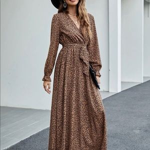 Cheetah print Maxi dress